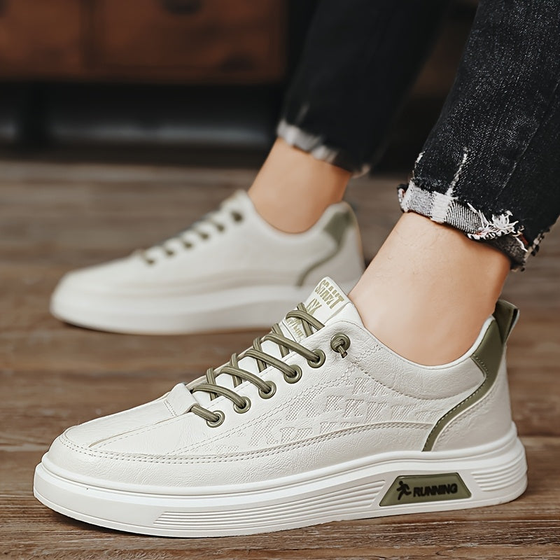 Men's Korean Style Trendy Low-Top Sneakers: Versatile, Lightweight Casual Shoes for Youthful Fashion and Sports - Oversized Sizes Available