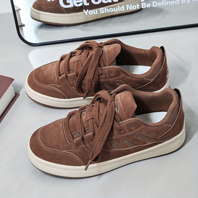 Men's Fashion Sneakers New Low-Top Thick-Sole Sports Casual Skate Shoes Versatile Breathable Men's Shoes