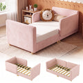 3-In-1 Toddler Bed And Sofa Bed with Safety Guardrails, Soft Skin-Friendly Upholstery, Fits Standard Crib Mattress, for Kids' Bedroom, Mattress Not Included
