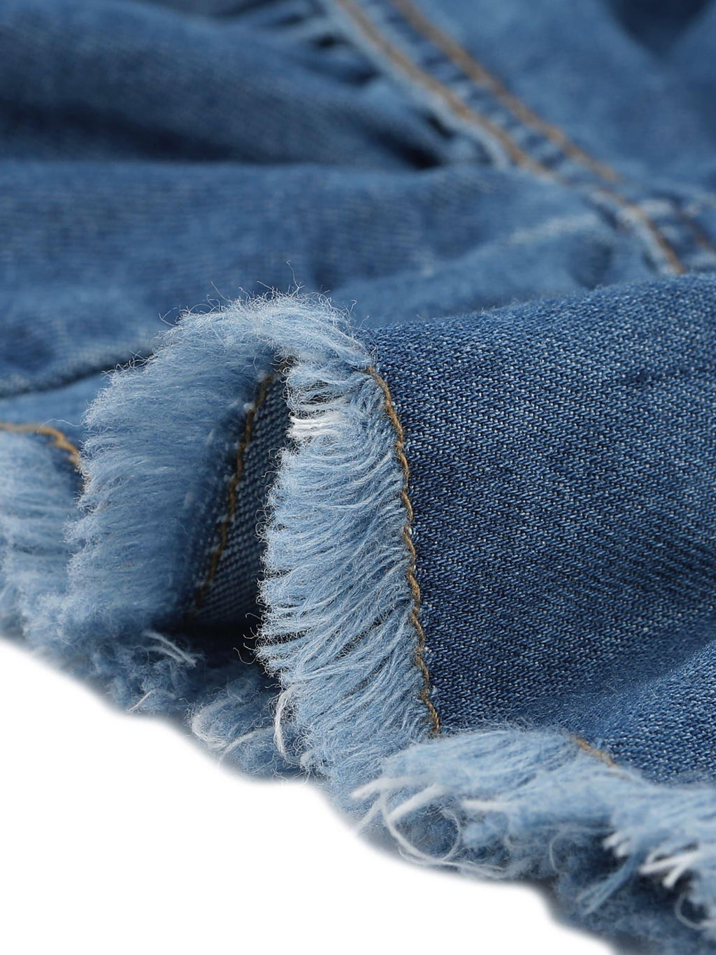 Women's Lightweight Denim Jacket Cropped Button-Front Peplum Hem Ruffled Sleeve Jean Coat - Washed Collar, Short Sleeve Casual Blazer for Spring Summer Layering ( Jeans/ Dresses) - Machine Washable