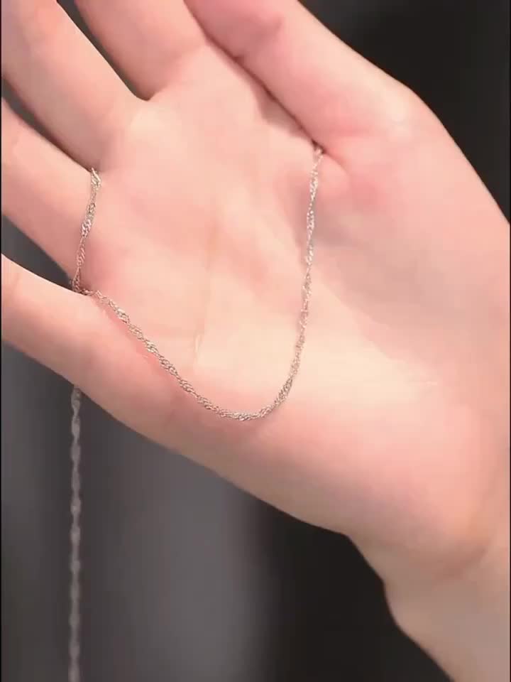 Women's & Unisex Stainless Steel Wave Necklace - Elegant Double/Multi-Layer Chain Jewelry Suitable for Weddings, Parties, Daily Wear - Durable Year-Round Luxury Gift for Christmas, Special Occasions - Wedding Accessory &