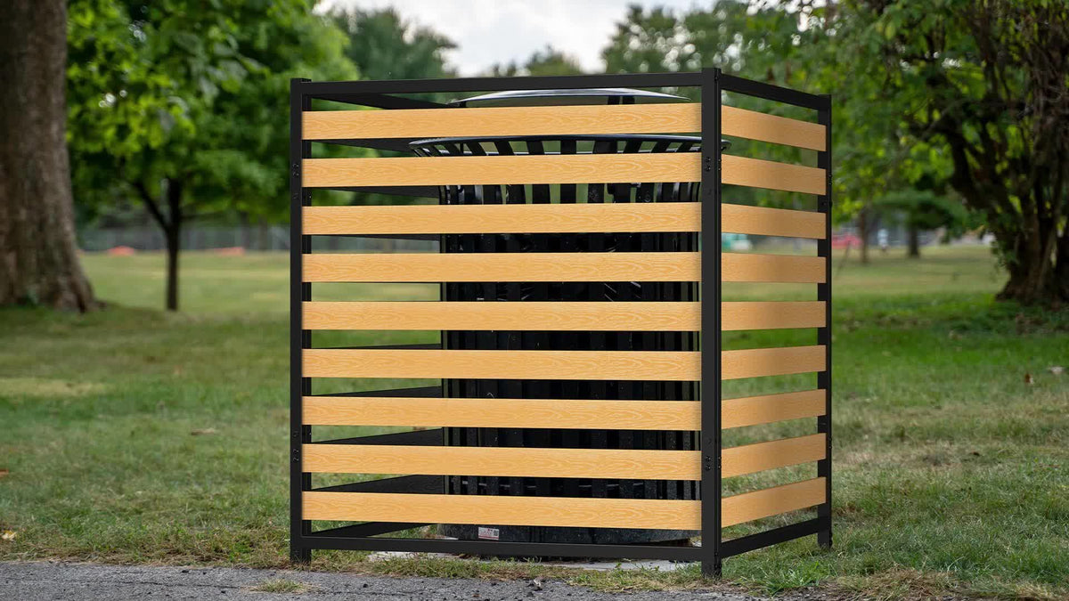 Metal Air Conditioner Fence 2 Panels - 40.27' W x 54.6' H Outdoor Privacy Screen, No Dig Wooden Privacy Screen for AC Unit, Trash Can, Pool Equipment, Yard Garden
