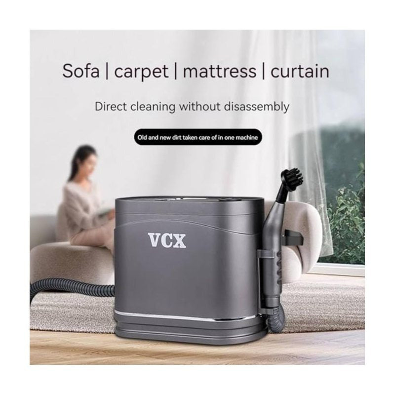 1500W High-Pressure Steam Cleaner, 4 Brush Heads & 1200ml XL Water Tank, LED-Enabled Multi-Surface Cleaner for Kitchen, Car, Bathroom, Upholstery