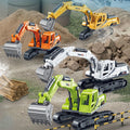 New Inertial Track Excavator Simulation Engineering Vehicle Excavator Taxiing Simulation Excavator Soft Rubber Excavator Toy