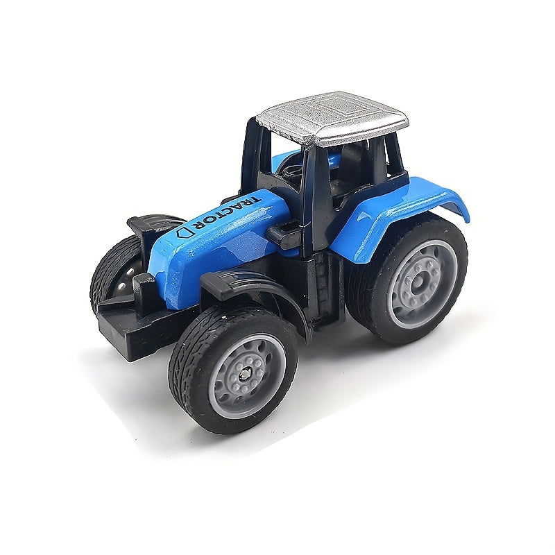 1pc Simulation Tractor Model Car, Fashionable Backpack Hanging Ornament, Inertia Tractor Toy Car, Doll-catching Machine Toy Car, Exquisite Small Gift