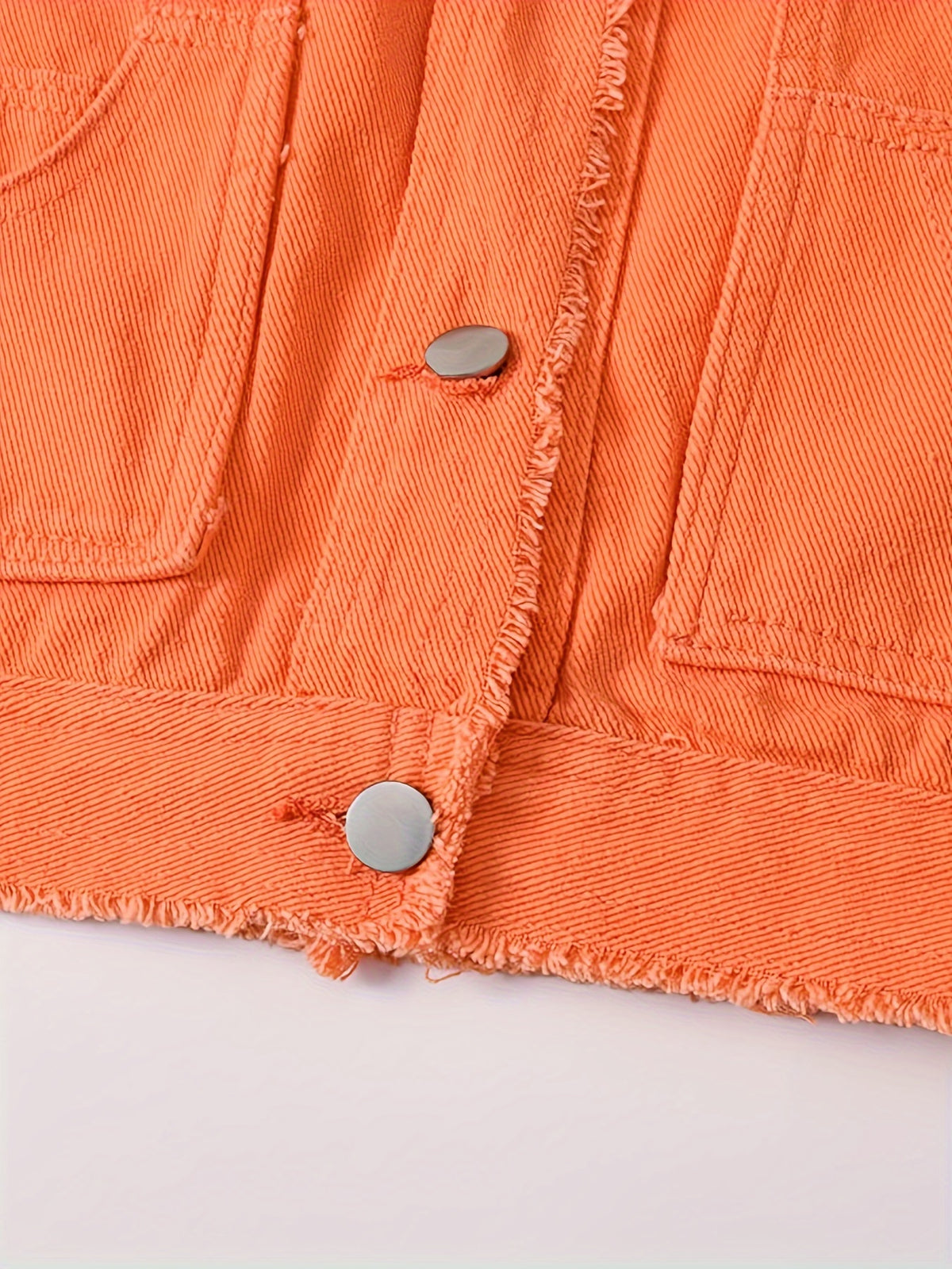 Women's Candy Color Sleeveless Denim Vest Button Jean Waistcoat Collarless Jacket Tassel Design Vest for Women