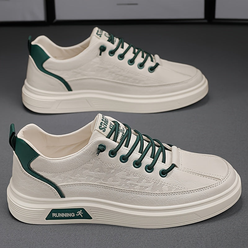 Men's Korean Style Trendy Low-Top Sneakers: Versatile, Lightweight Casual Shoes for Youthful Fashion and Sports - Oversized Sizes Available