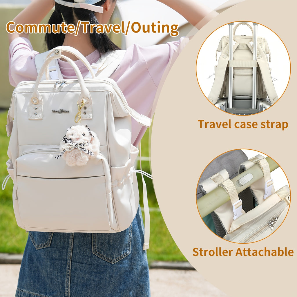 Casual Backpack, Diaper Bag Backpack, Very Suitable for Men And Women'S Leisure Travel And Daily Use Diaper Bag Handbag Nurse Bag Back Bag Casual Travel Backpack, Black