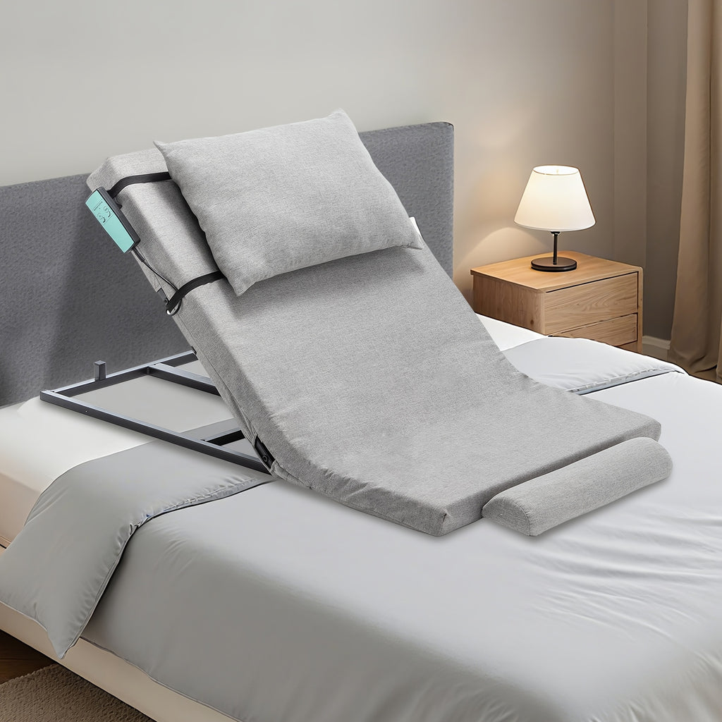 Adjustable Bed Backrest 4-68° Lift, 300 LBS Weight Capacity, Machine-washable Fabric, Suitable for Elderly, Pregnancy, Patients, Handicap Assistance - Fits Most Bed Frames
