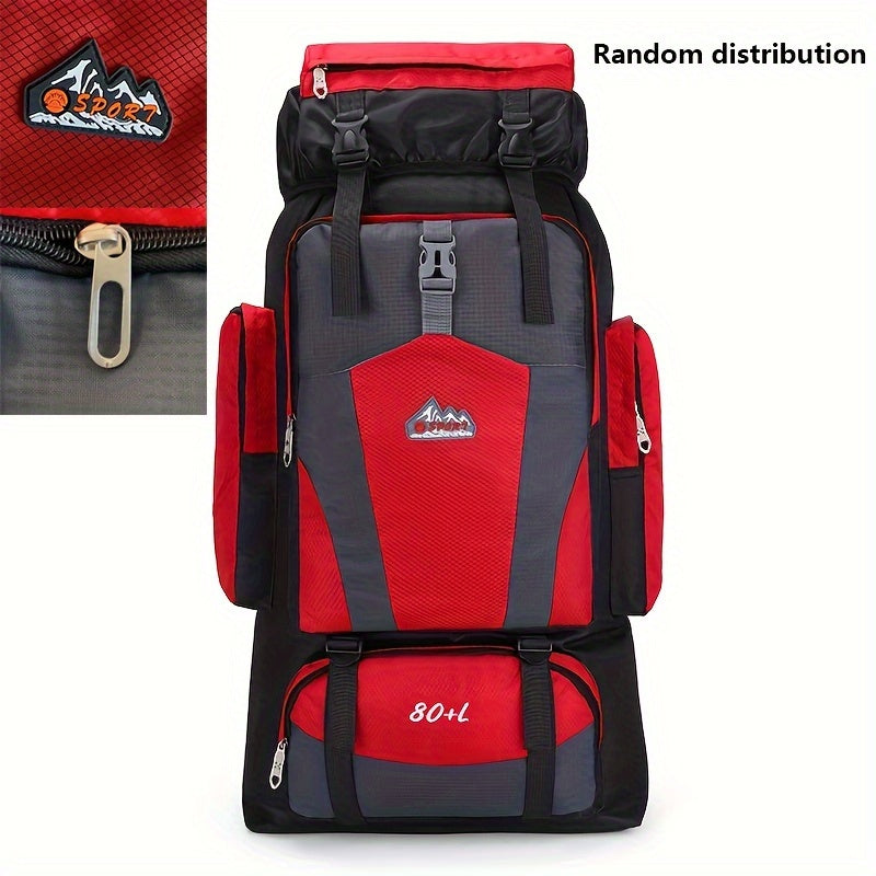 Travel Backpack, Lightweight Outdoor Hiking Unisex Camping Bag, Multifunctional Large Capacity Mountaineering Rucksack