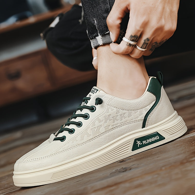 Men's Korean Style Trendy Low-Top Sneakers: Versatile, Lightweight Casual Shoes for Youthful Fashion and Sports - Oversized Sizes Available