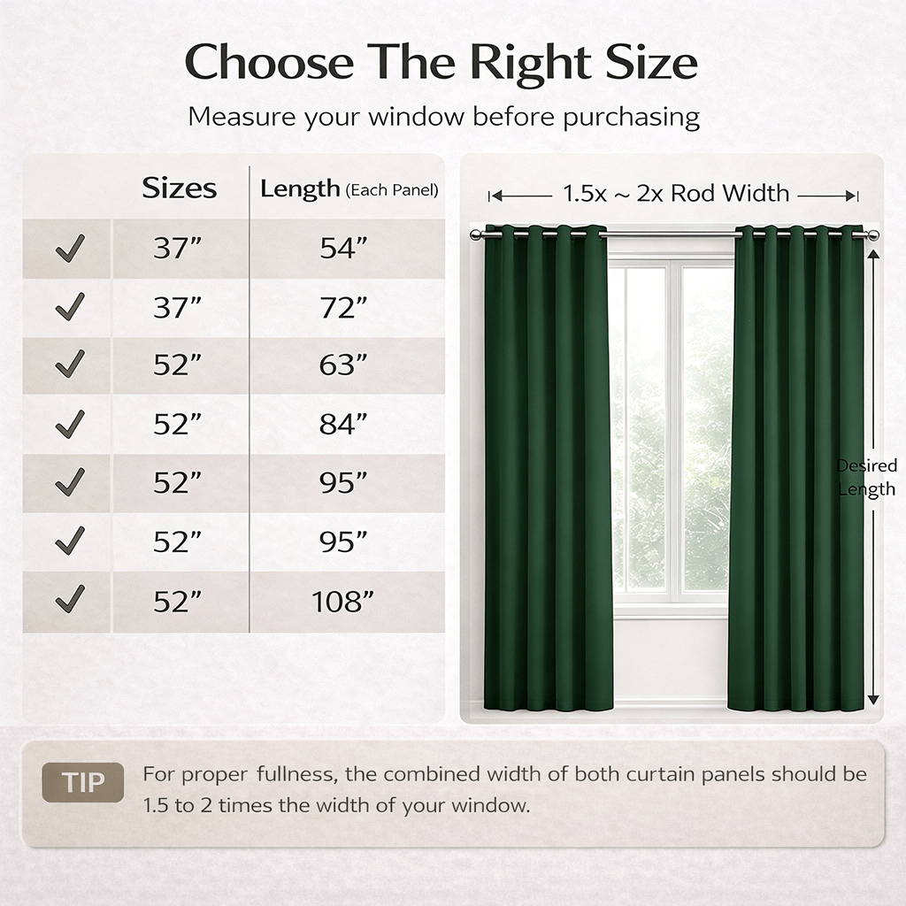 8pcs Curtains 100% Blackout Heat Insulation Noise Reduction Privacy Protection Outdoor Room Dividers Thermal Room Darkening Energy Saving Outdoor Patio Drape Window Covering Partition Curtains Suitable for Living Rooms Bedrooms Balconies and Courtya