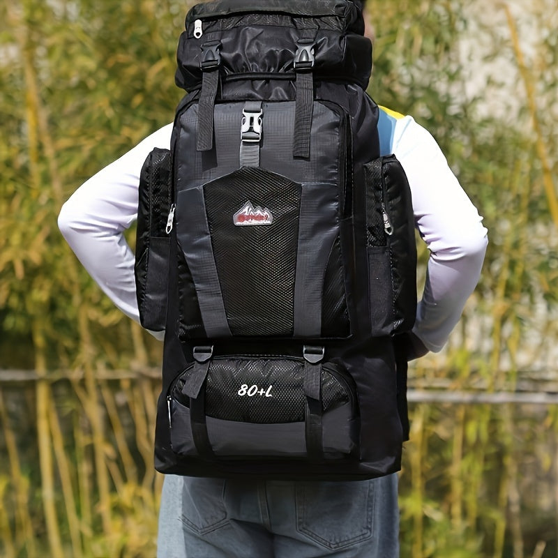 Travel Backpack, Lightweight Outdoor Hiking Unisex Camping Bag, Multifunctional Large Capacity Mountaineering Rucksack