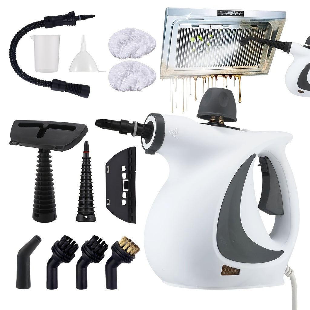 [Portable Multi-Purpose] Steam Cleaner - Multi-Functional Household Handheld Steam Cleaner 1050W With 12 Accessories - Suitable For Kitchen, Tiles, Windows, Cars, Carpets - No Chemical Substances - Portable Multi-Purpose Steam Cleaner (US Standard)