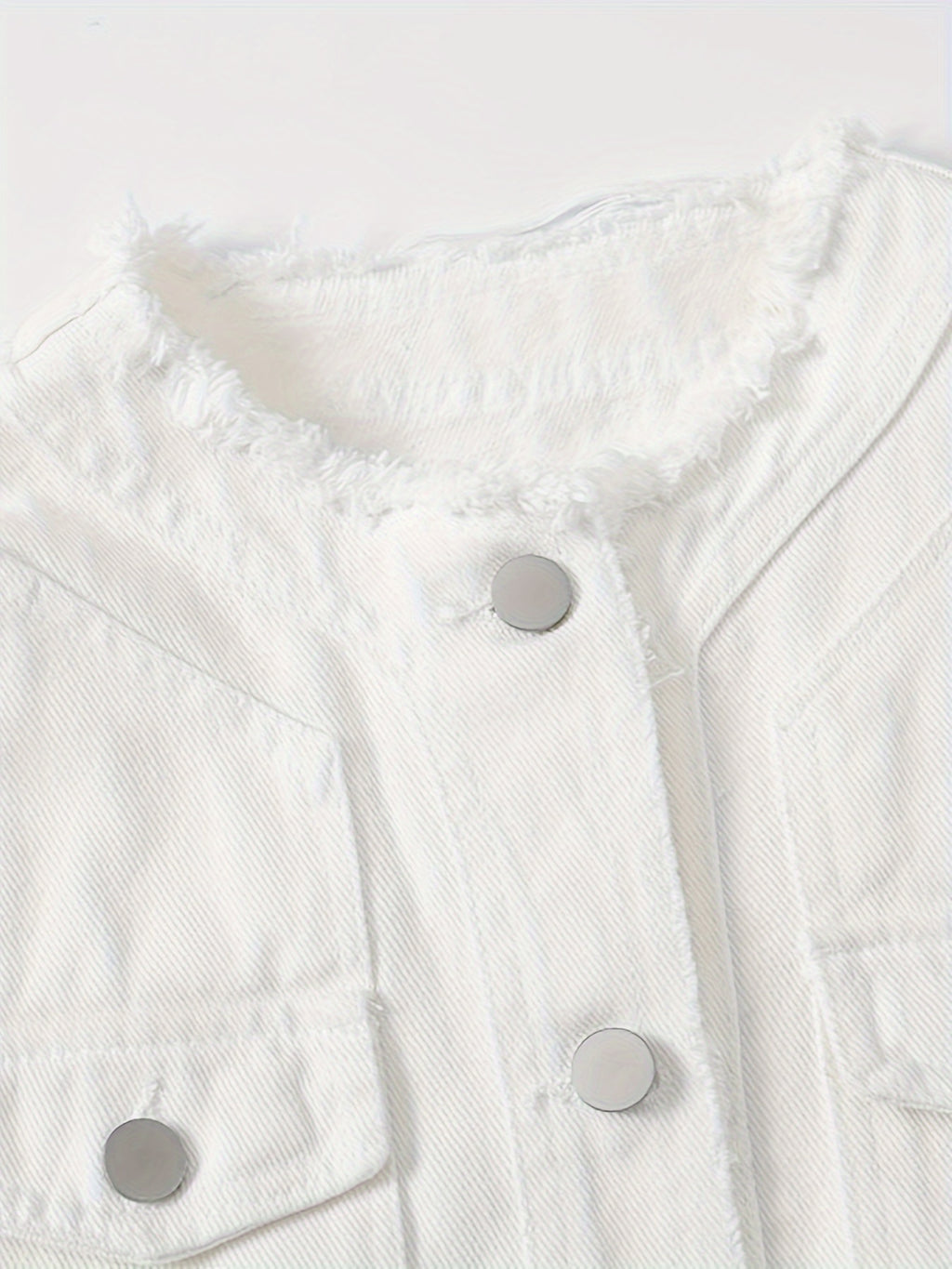 Women's Candy Color Sleeveless Denim Vest Button Jean Waistcoat Collarless Jacket Tassel Design Vest for Women