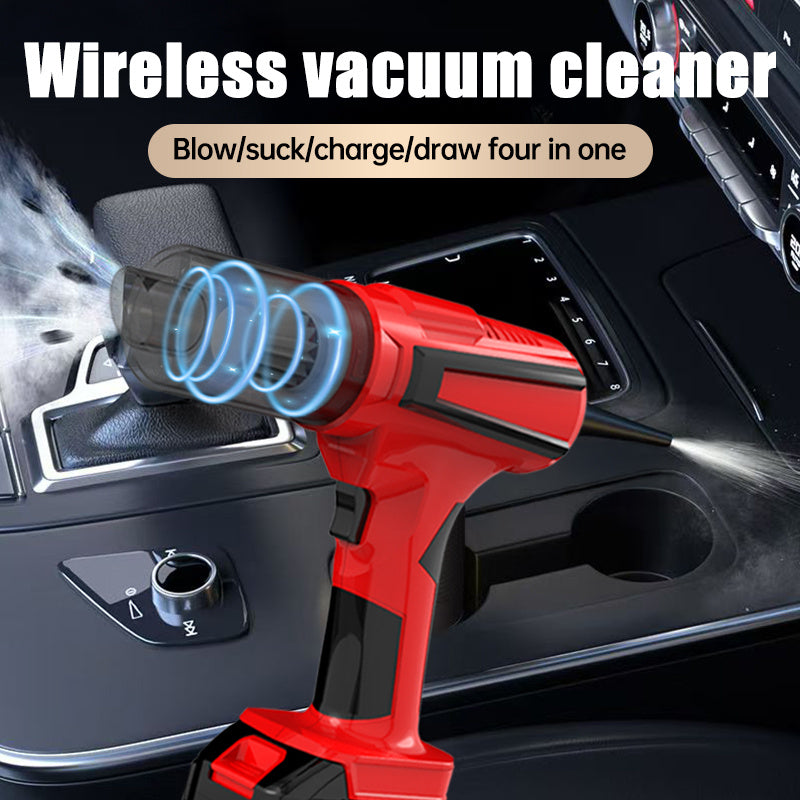 A High-power Cordless Handheld Vacuum/blower with 2 Modes (suction and Blowing), Featuring 22000PA Strong Suction. Equipped with a High-speed Brushless Motor for Superior Suction and Quick Dust Removal. It Can Also Inflate Balloons and Swimming