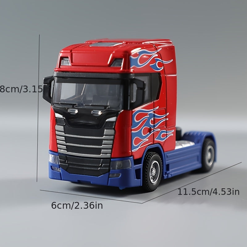 1:64 Scale Realistic Moving Car Model - Manual Push-Action Sliding Toy Car with Moving Head Simulation, Alloy Boy's Birthday Gift Suitable for Role-Play & Collectors (////)