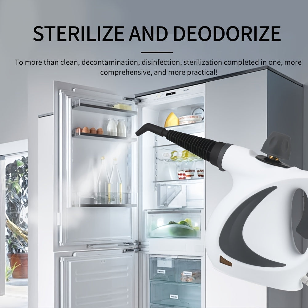 [Portable Multi-Purpose] Steam Cleaner - Multi-Functional Household Handheld Steam Cleaner 1050W With 12 Accessories - Suitable For Kitchen, Tiles, Windows, Cars, Carpets - No Chemical Substances - Portable Multi-Purpose Steam Cleaner (US Standard)