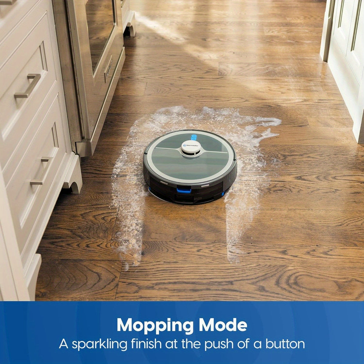 Vacmaster 3-in-1 Robot Vacuum Cleaner Pet Companion and Mop Combo with Self-Empty Station for 45 Days, LiDAR Navigation, 3000Pa Strong Suction, Multi-Floor Mapping for Homes with Pets, Carpet & Hard Floors