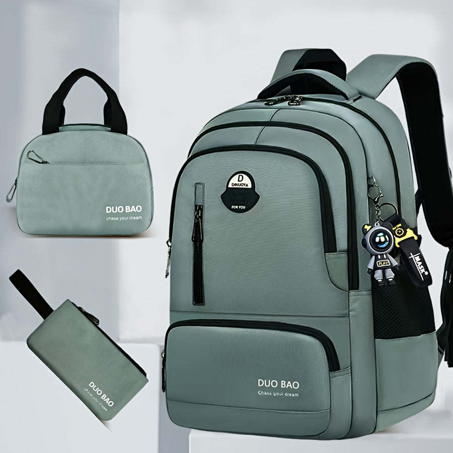Unisex 3pcs Set of Backpacks, Rucksacks, And Lunch Box Pencil Case