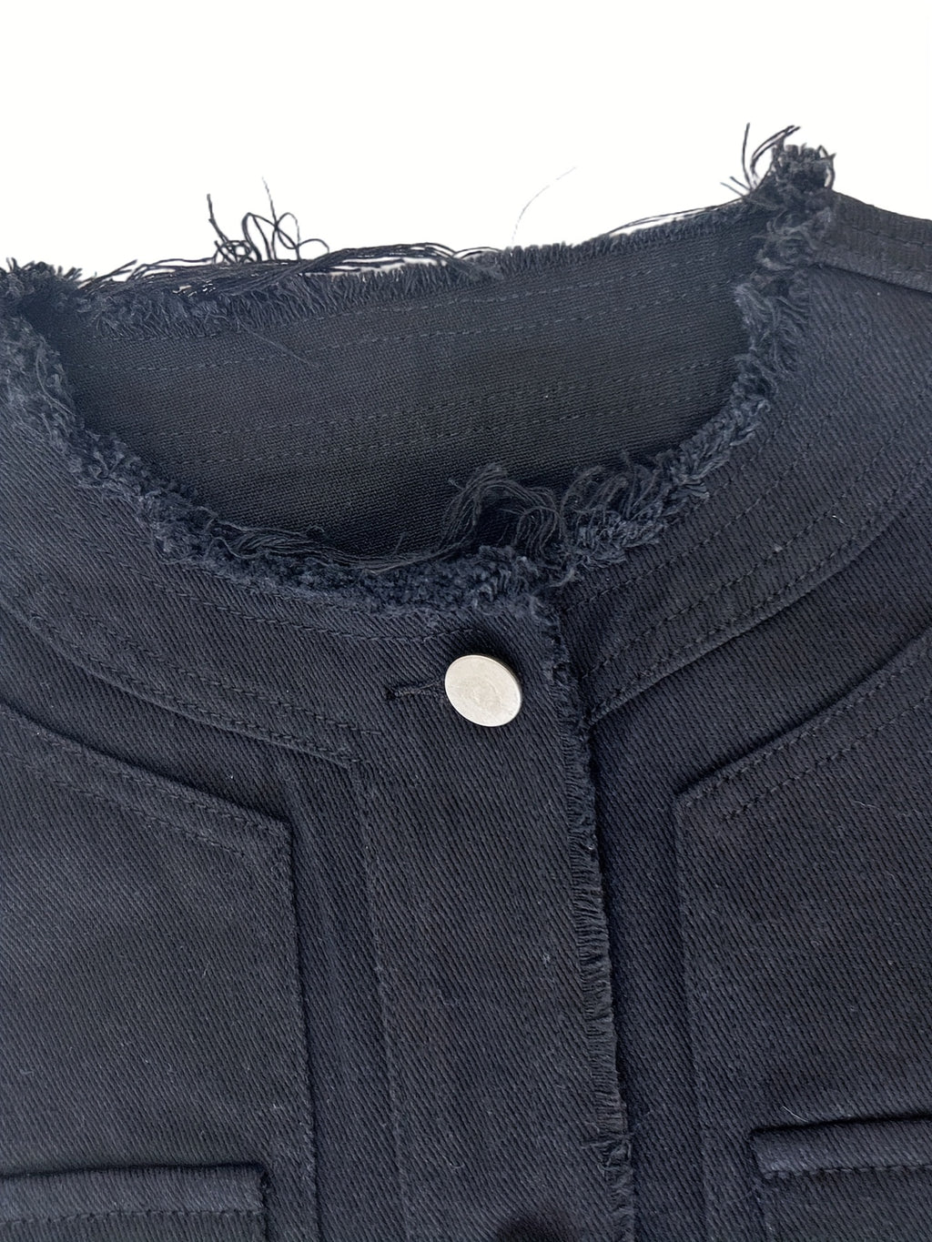 Women's Candy Color Sleeveless Denim Vest Button Jean Waistcoat Collarless Jacket Tassel Design Vest for Women