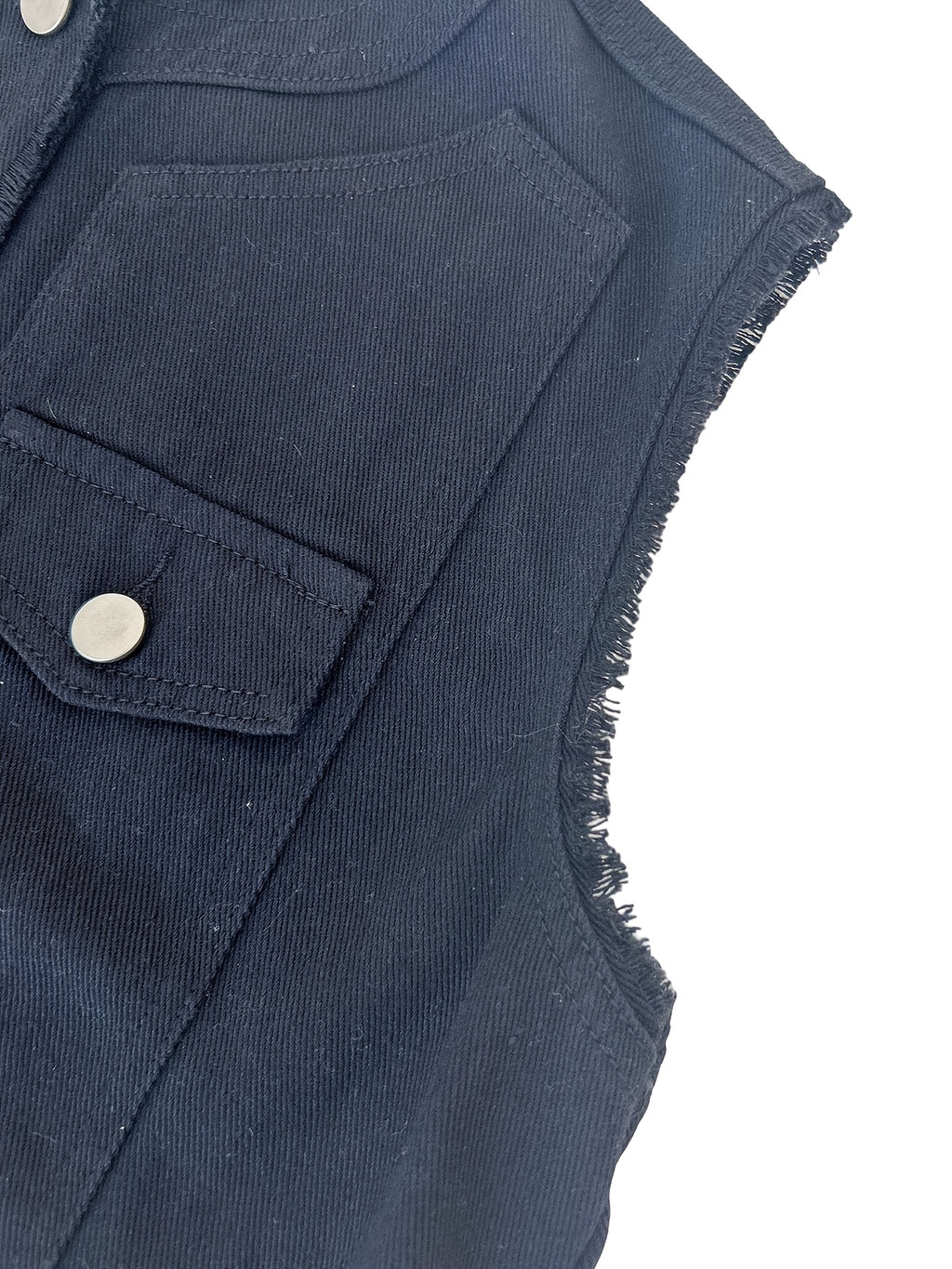 Women's Candy Color Sleeveless Denim Vest Button Jean Waistcoat Collarless Jacket Tassel Design Vest for Women