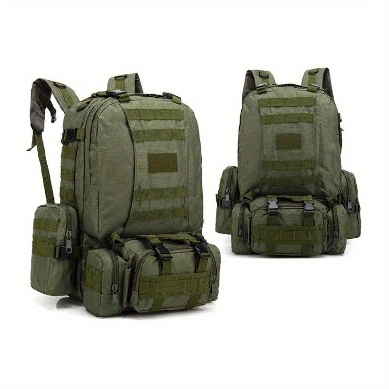 Men'S Large Capacity 55L Tactical Backpack Outdoor Hiking Climbing Rucksacks Camping Bags