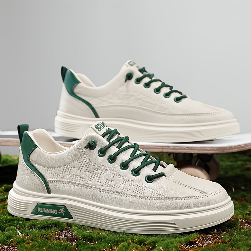 Men's Korean Style Trendy Low-Top Sneakers: Versatile, Lightweight Casual Shoes for Youthful Fashion and Sports - Oversized Sizes Available