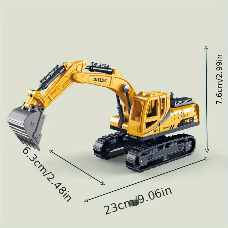 New Inertial Track Excavator Simulation Engineering Vehicle Excavator Taxiing Simulation Excavator Soft Rubber Excavator Toy